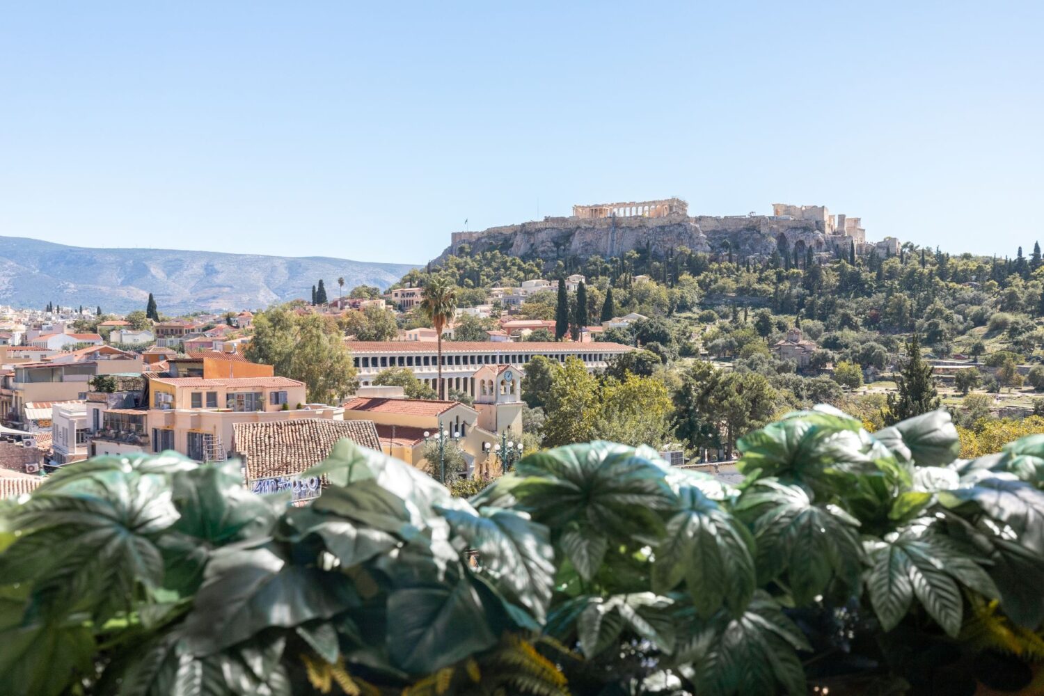 Athens boutique stay with city landscape