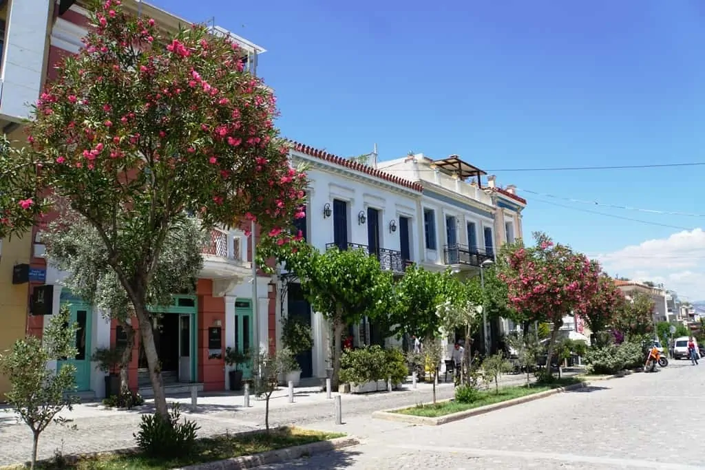 Modern hotel suite with Athens views