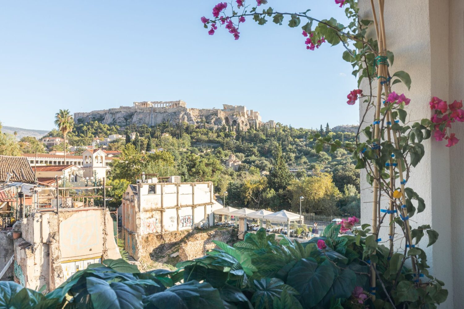 Athens center suites with balcony views